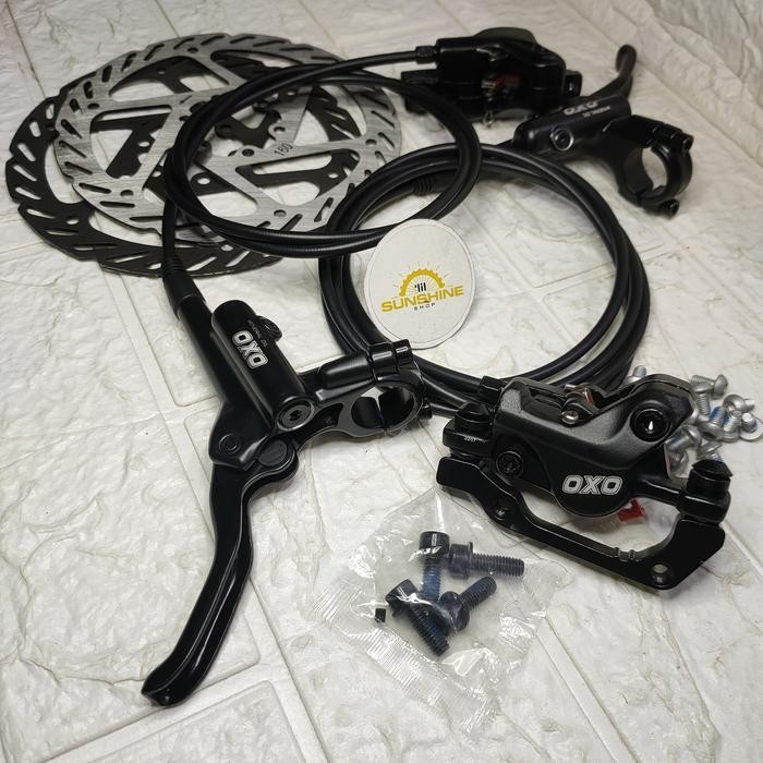 Rem Cakram Hidrolik Oxo Hd M220 Disc Brake Hidrolis Sepeda Rotor 160Mm Original Dan Terpercaya