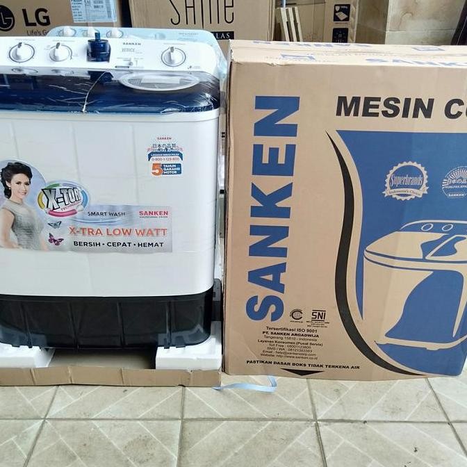 Tersedia mesin cuci 2 tabung sanken 7 kg TW-9220
