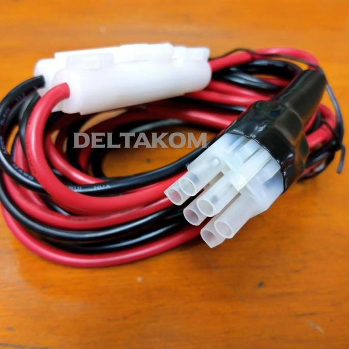 DC CORD KABEL POWER RADIO HF 6 PIN KENWOOD ICOM YAESU ALINCO