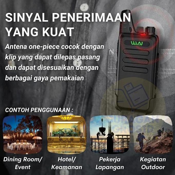 HT WLN KD - C1 HT UHF FREE HANDSFREE LENGKAP KDC1 WLAN ORIGINAL