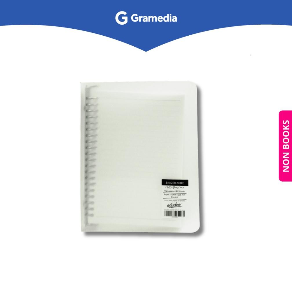 

LINDU Gramedia Depok - ESTUDEE BINDER NOTE PP A5 CLEAR