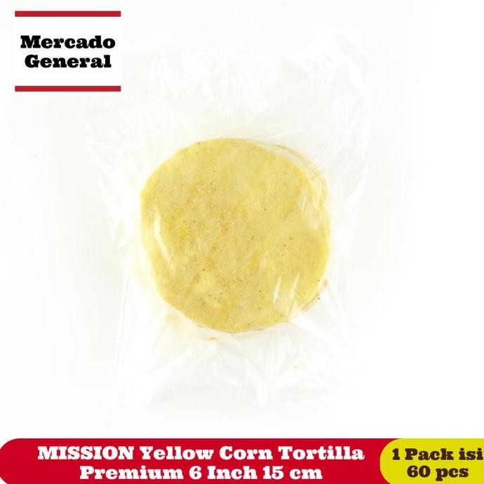 

Sale Mission Yellow Corn Tortilla Premium 6 Inch 15 Cm (1 Pack Isi 60 Pcs)