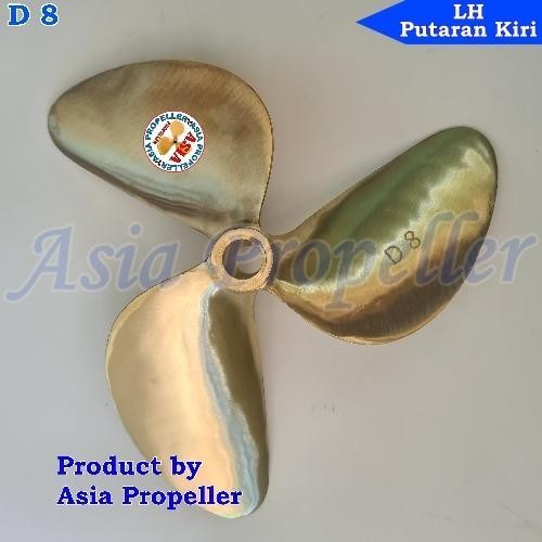 Propeller / Baling Baling Kapal Kuningan Ukuran D 8 Lh - Asia Propeller Original Dan Terpercaya