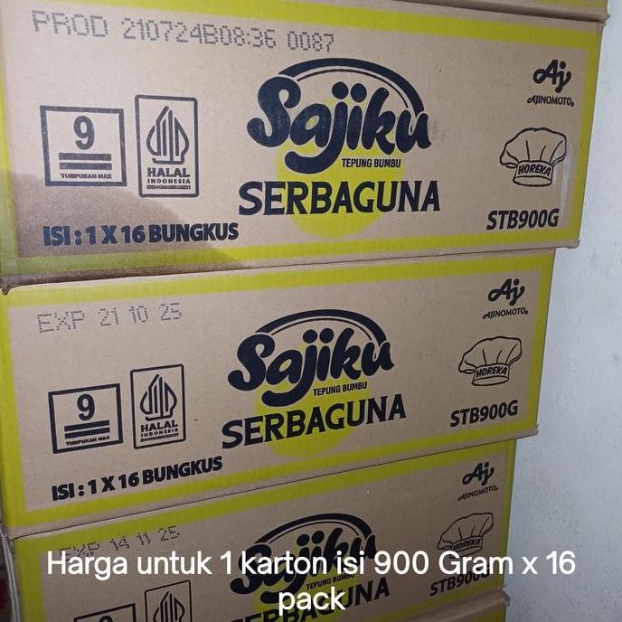 

Promo Sajiku Tepung Bumbu Serbaguna 900 Gr Kartonan
