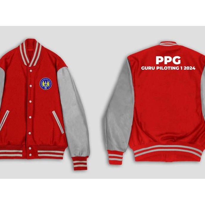 Grosir Jacket Varsity Custom Sablon Satuan Desain Suka - Suka