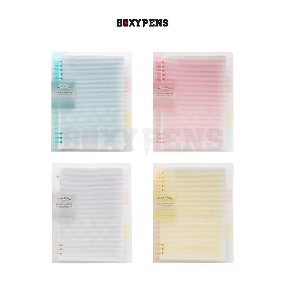 

LINDU Kokuyo Pastel Cookie Notebook Binder 8 Ring