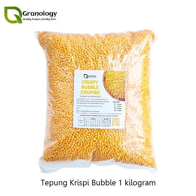 

Terlaris Tepung Roti Bubble Crumbs Crispy (1 Kilogram) By Granology
