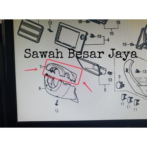 Cover Column Upper - Tutup Atas Air Bag Steer Stir Honda Brio . Mobilio . Brv 2016 2017 2018 2019 20