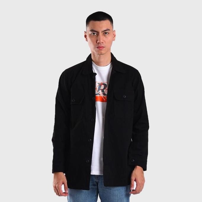 Murah Roughneck Tj023 Black Vale Canvas Jacket
