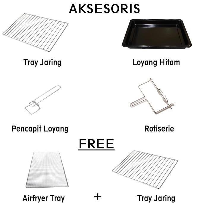 Promo Oven Listrik Idealife Il-335 / Il335 Low Watt Kapasitas 35 Liter