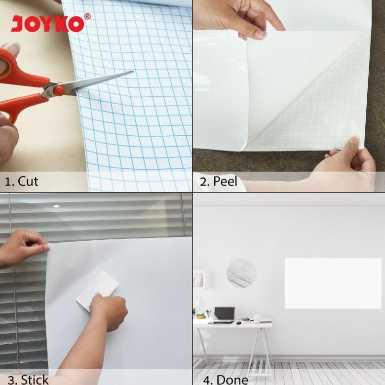 

Stiker Papan Tulis Putih Whiteboard Sticker Joyko WBSK-150