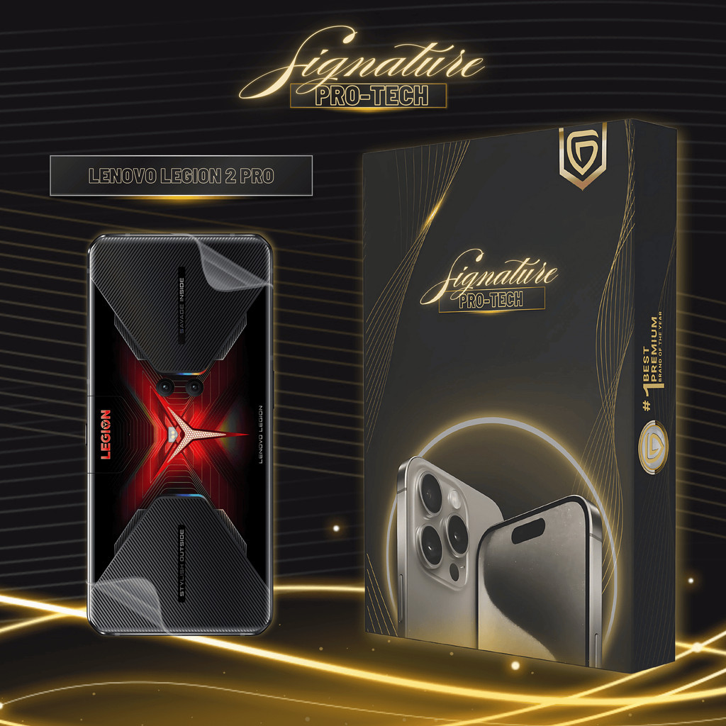 UniGet SIGNATURE PRO-TECH - Premium Anti-Scratch Protector for Lenovo Legion 2 Pro / Back Cover Guar