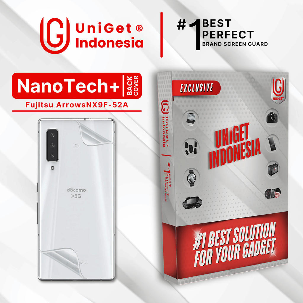 UniGet EPU BIO GENESIS Hydrogel for Fujitsu Arrows NX9 F-52A / Back Cover Guard (Nanotech+ 100% Recy