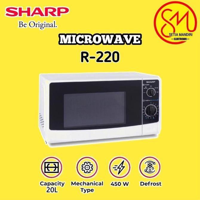 Grosir Microwave Sharp R 220 Sharp Microwave Oven Low Watt 20 L R220-Mawh