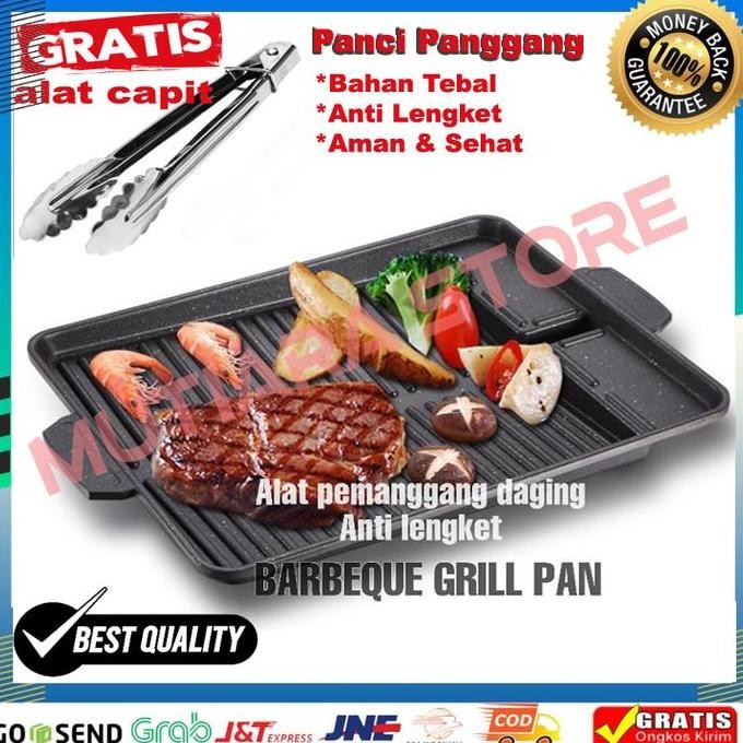 Grill Pan Alat Pemanggang BBQ / panci Panggang / wajan pembakaran