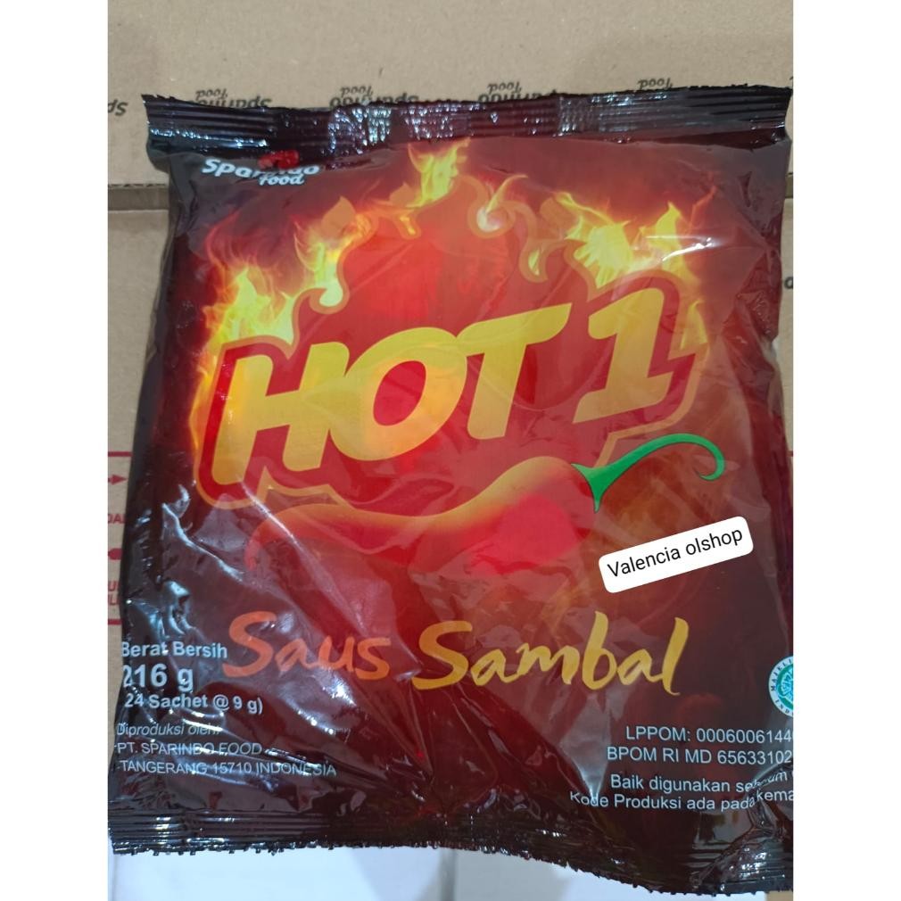 

Saos Sambel Hot 1 Sachet ( 24 sachet @9 gram )