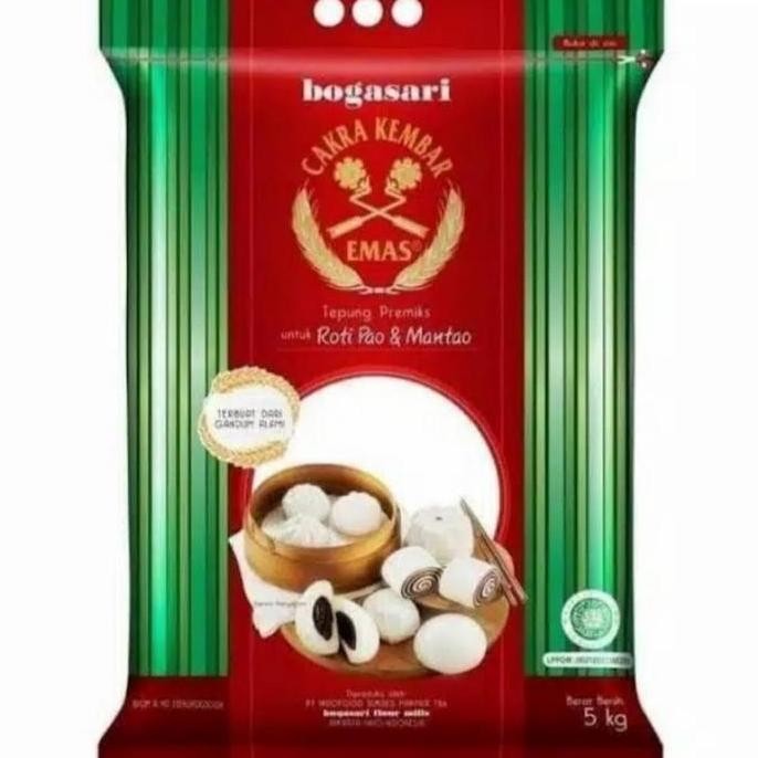 

Terlaris Terigu Bogasari Cakra Kembar Roti Dan Pao 5 Kg