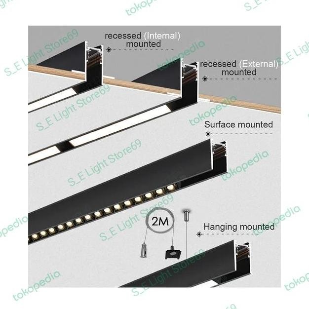 LED Magnetic Track Light Rell TrackLight Magnetic Outbow Dan Inbow