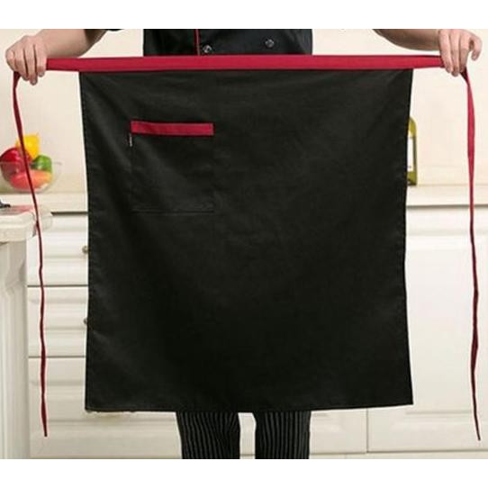 

Terlaris Apron Mini Celemek Waiters Setengah Badan Bahan Tebal List