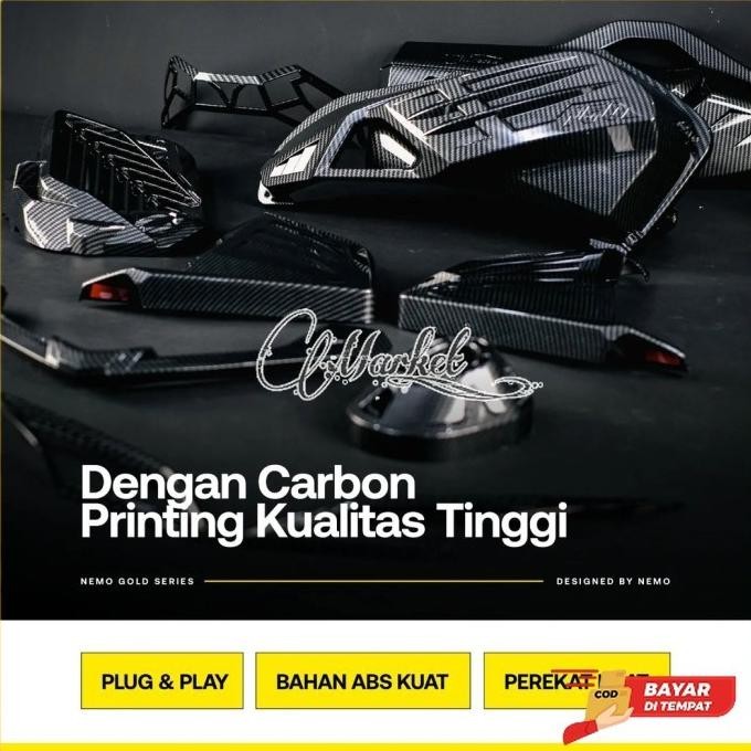 paket aksesoris vario 160 cover kenalpot filter radiator stop sen