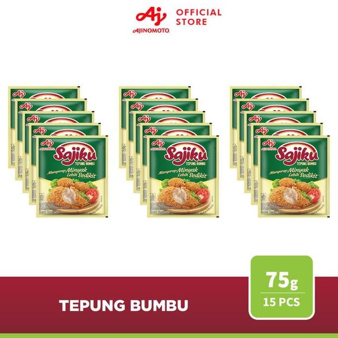 

Terlaris Sajiku Tepung Bumbu Menyerap Minyak Lebih Sedikit 75G (15Pcs)