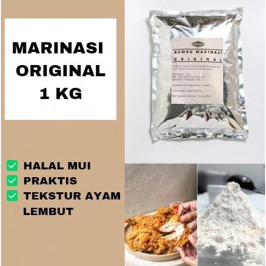 

Terlaris 1 Kg Marinasi Original Fried Chicken