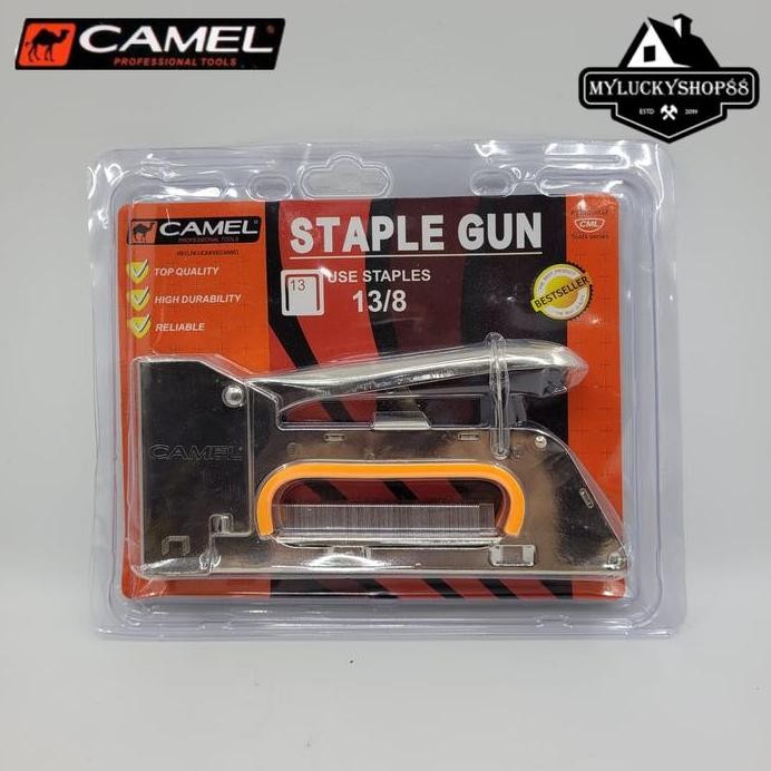 

Terlaris Camel Staples Tembak 13/4-8Mm Stapler Gun Staple Jok Motor Sofa Tacker
