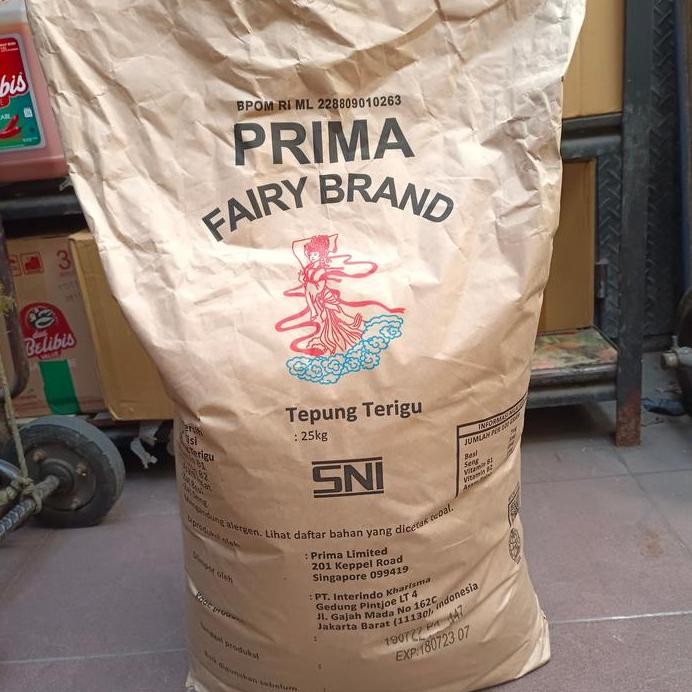

Terlaris Tepung Terigu Prima Fairy Brand 25Kg