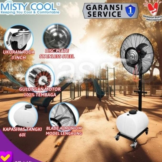 Spray Fan 26 Inch Misty Cool 26" Kipas Angin Kabut Air 26 Inch