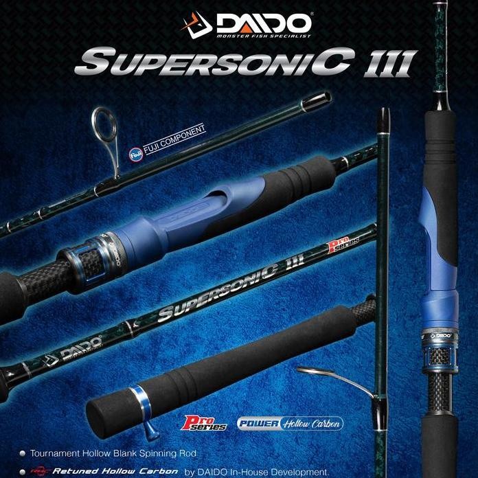 

Terlaris Joran Pancing Daido Supersonic Iii Carbon 150Cm 165Cm 180Cm Fuji Ring
