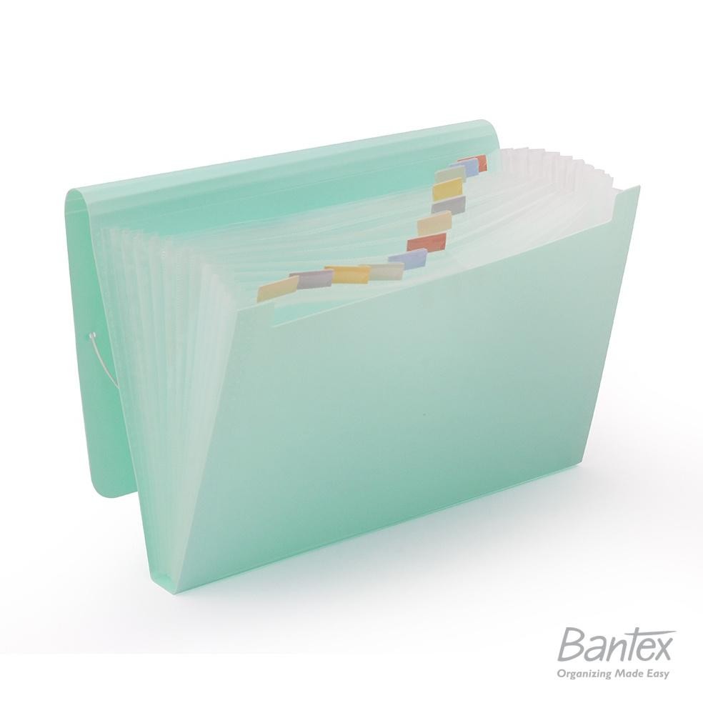 

LINDU Bantex Expanding File Folio Cool Aqua 3601 76