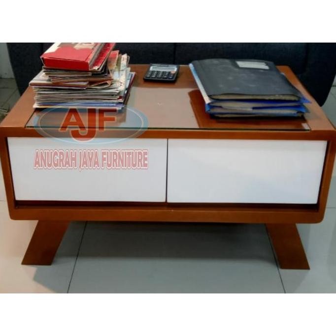 

Terlaris Meja Tamu Retro Kombinasi 2 Laci / Coffee Table / Meja Sofa