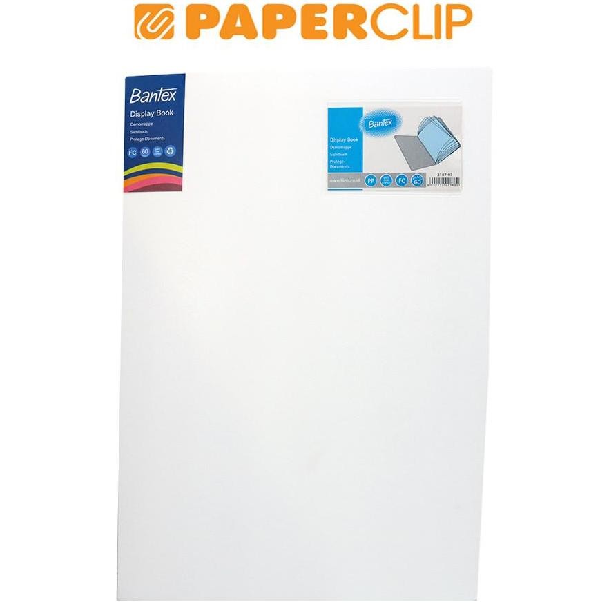 

LINDU DISPLAY BOOKS / CLEAR HOLDER BANTEX 3187 F4/60 07 WHITE