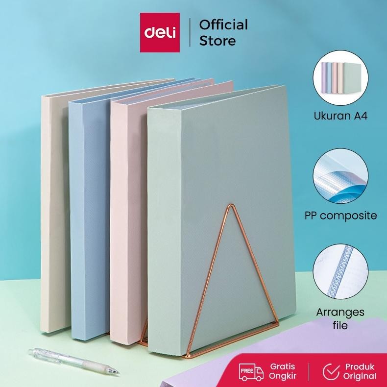 

LINDU Deli Display Book / Map File Dokumen A4 30/60/80 Halaman Warna Pastel 7267X 72495