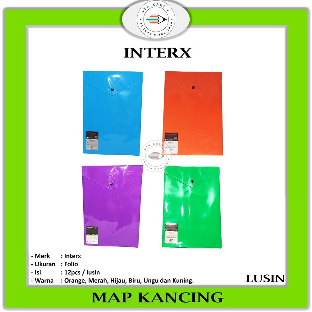 

LINDU INTERX - Map Kancing V Opaque Folio - Lusin