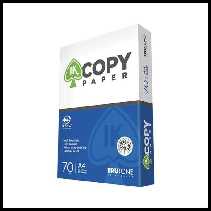 

Terlaris Ik Copy Paper A4 70Gsm/1 Box 5 Rim/Khusus Gojek Grab Good Quality