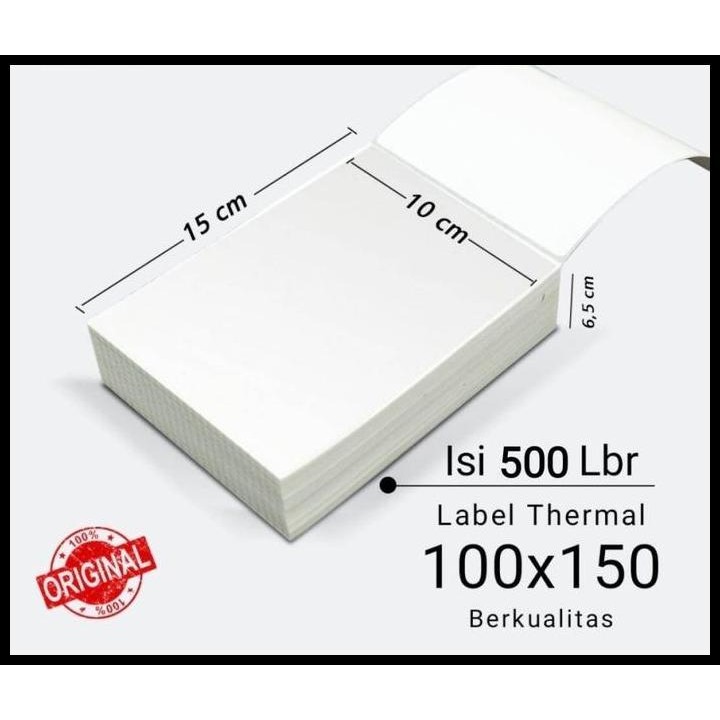 

Terlaris Kertas Thermal Label Lipat Label Barcode Sticker 100X150 A6 Good Quality