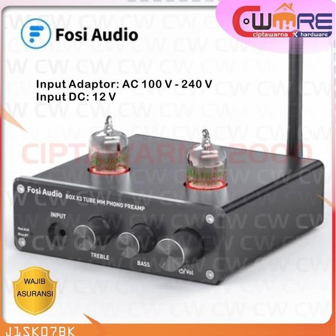 %%%%] Fosi Audio Preamplifier Bluetooth Phonograph 5654 Preamp Tabung - BDB