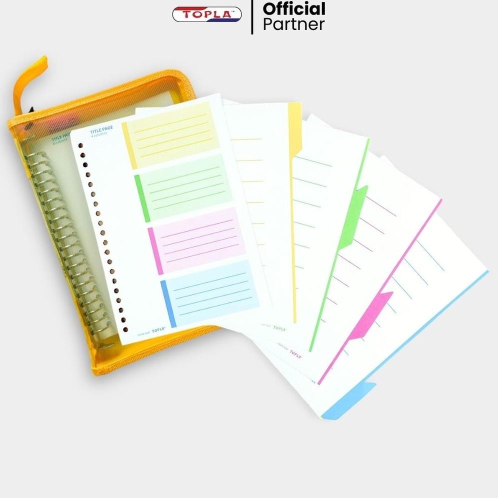 

Pjj-1621 M-4 As23 Topla Binder Note Book Zipper A5 Bnt-998 / Buku Catatan 20 Ring Besi Resleting Warna Murah Premium Viral Pjj-1621