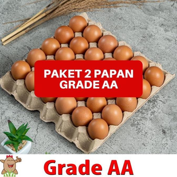 

TELUR AYAM SPNI SUPER JUMBO (GRADE AA) PAKET 2 PAPAN ORIGINAL DAN TERPERCAYA