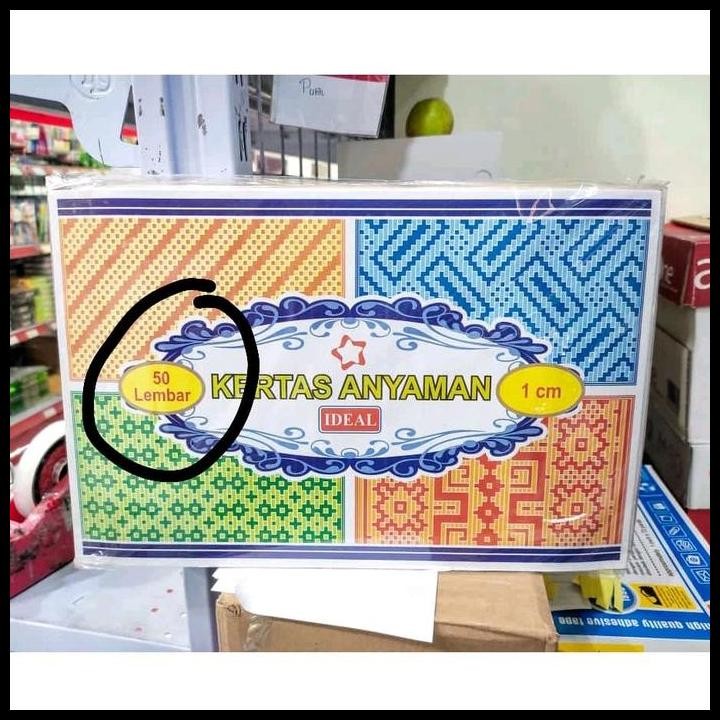 

Terlaris Kertas Anyaman 1 Cm Merk Ideal 1 Pack Isi 50 Good Quality