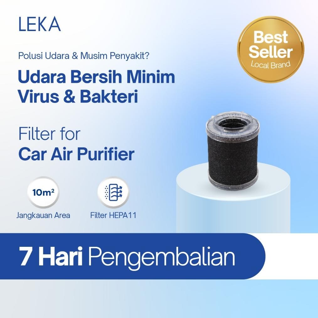 LEKA AP7706 Car Air Purifier - Replacement Filter HEPA11 Carbon