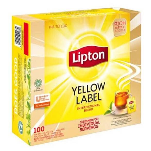 

Paling dicari Lipton Yellow Label Tea Teh No envelope isi 100 sheet @2gr
