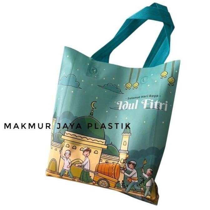 

ready TAS LEBARAN KAIN SPUNBOND LAMINASI BINGKISAN PARCEL IDUL FITRI 12 PC