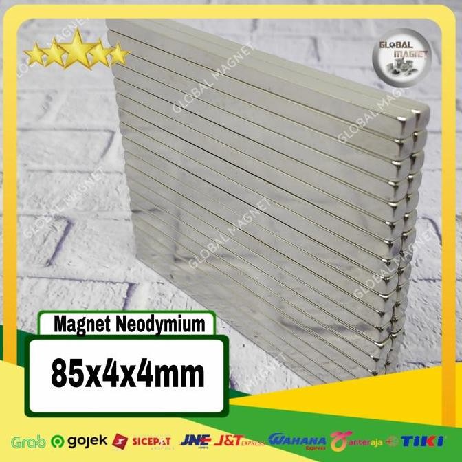 TERBARU - Magnet Neodymium / Magnet Persegi Panjang 85x4x4mm