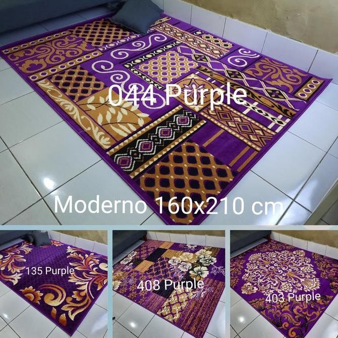 Karpet Permadani Ungu Violet Purple Momento 160x210 cm murah
