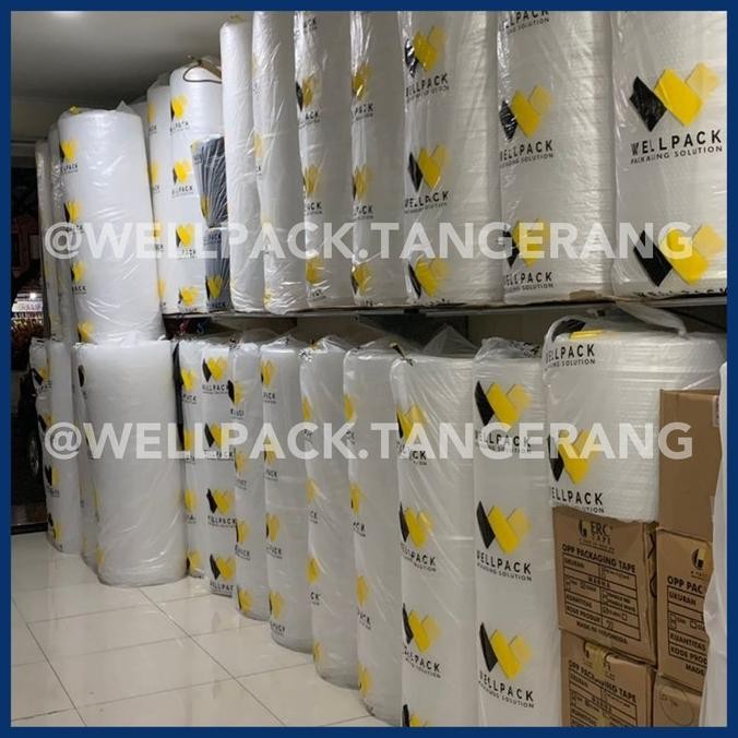 

ready Bubble Wrap Roll 125cm x 50m Hitam & Bening (Ekonomis) Wellpack MP GMP