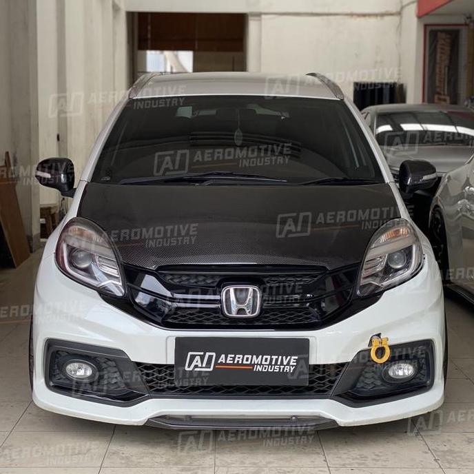 NEW Bodykit lip spoiler add on depan Honda Mobilio RS carbon
