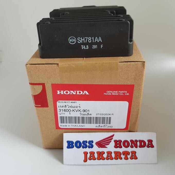 SPAREPART CBR : 31600-KVK-901 KIPROK / RECTIFIER ASSY REGULATOR  CBR 150 FI (2011-2013) , CBR 250 R 