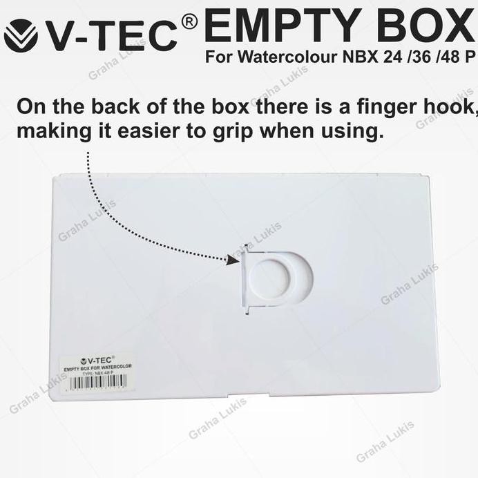 

ready !!! Empty Case for Watercolour 24 Pocket Box + Halfpan - NBX 24